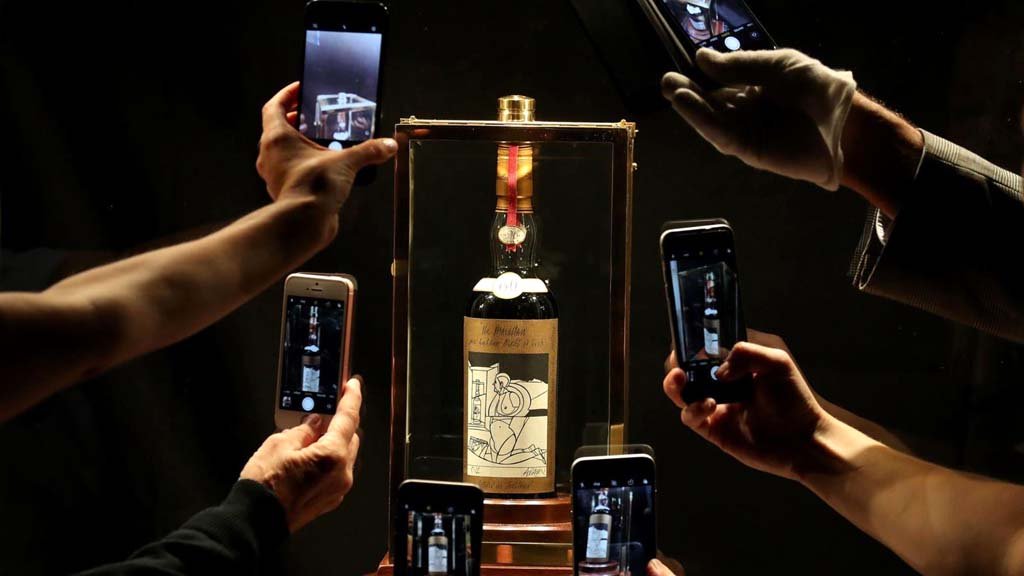 Whiskey bottles