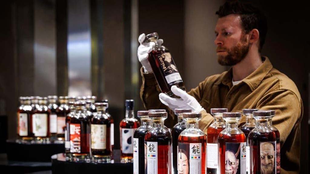 Whiskey bottles