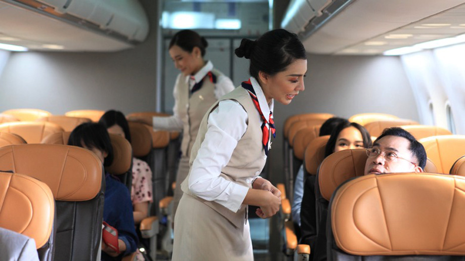 flight attendants or air hostesses behavior