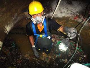 sewer job
