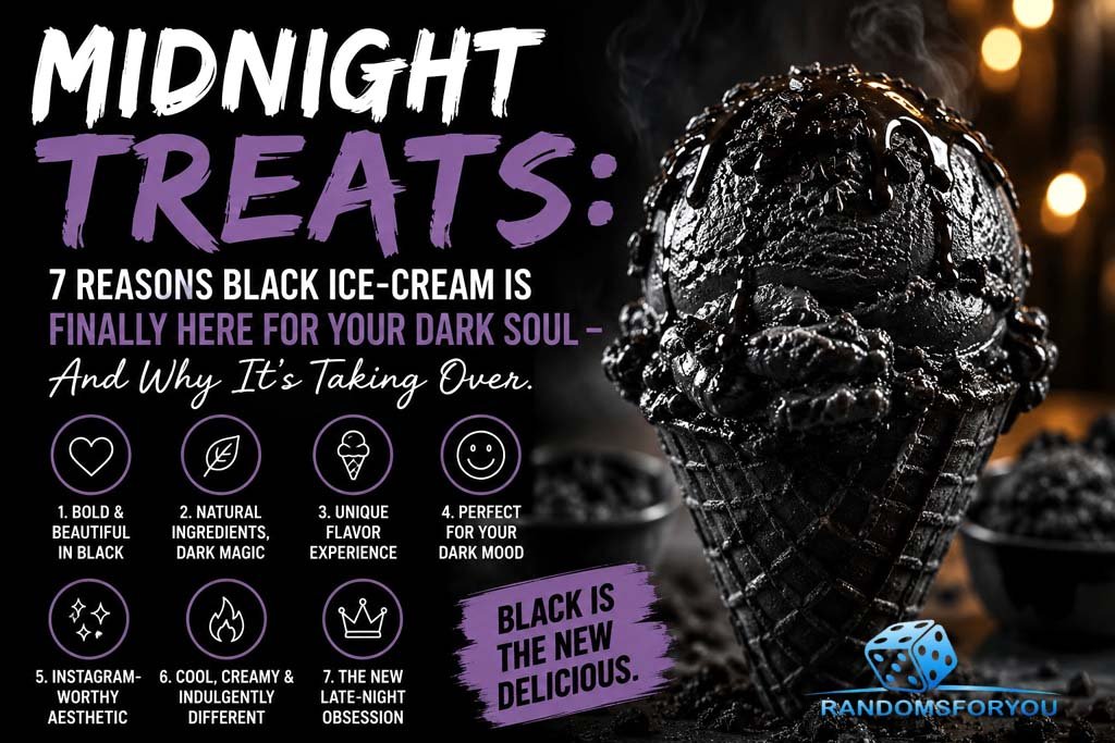 Black Ice-Cream: 7 Reasons It’s the Ultimate Midnight Treat For Your Dark Soul Black Ice-Cream