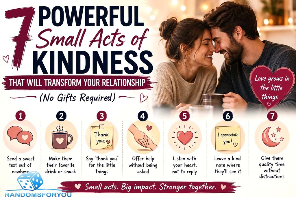 7 Powerful Small Acts of Kindness That Will Transform Your Relationship (No Gifts Required) Kindness