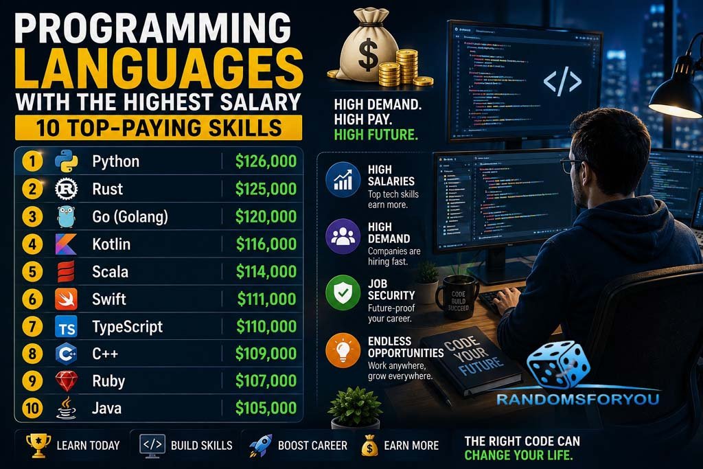 Programming Languages With the Highest Salary – 10 Top-Paying Skills Programming