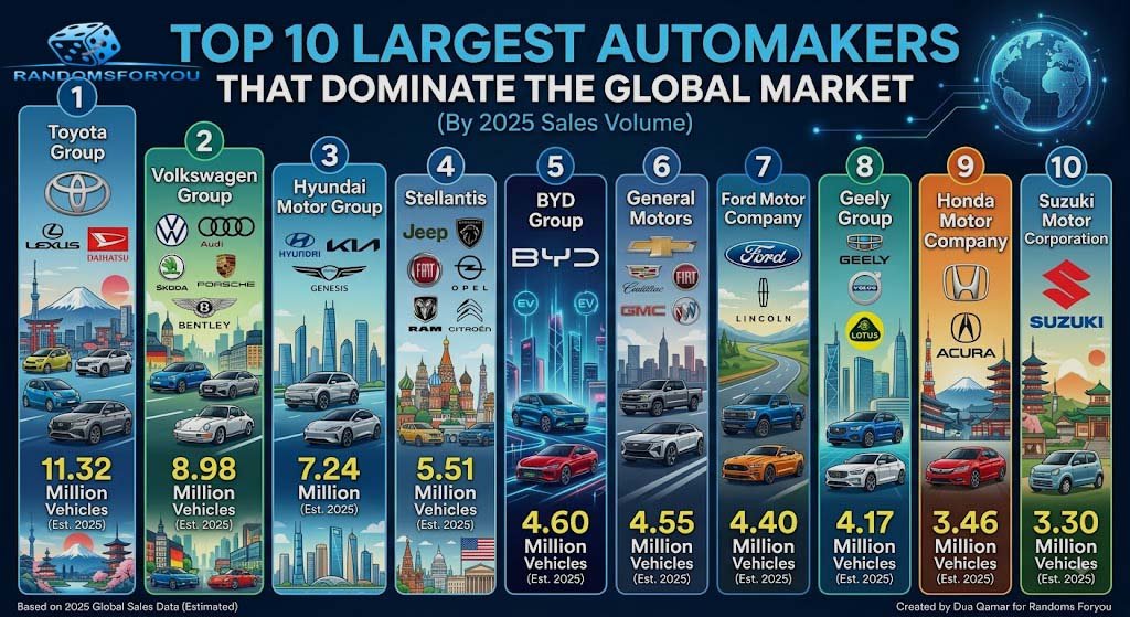 Top 10 Largest Automakers That Dominate the Global Market Automakers