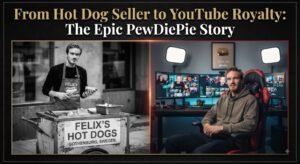 1 Hot Dog Seller to YouTube Royalty: The Epic PewDiePie Story YouTube